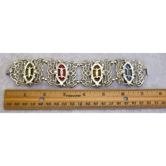 7 1/2 Inch, Vintage Elven Elemental Bracelet by Sarah Coventry - CK1 - Picture 3 of 3